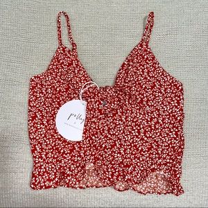 Princess Polly- Dru Red Top